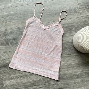 Pink, sheer, & Sparkle Tank Top